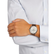 Shop Authentic Fossil The Commuter White Dial Brown Leather Strap Watch for Men - FS5402 - Luxxuri
