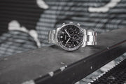  Shop Authentic Fossil Goodwin Chronograph Black Dial Silver Steel Strap Watch for Men - FS5412 - Luxxuri