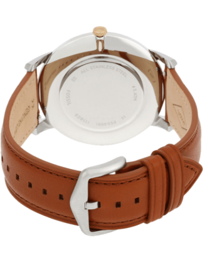  Shop Authentic Fossil The Minimalist 3H Blue Dial Brown Leather Strap Watch for Men - FS5499 - Luxxuri