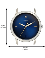  Shop Authentic Fossil The Minimalist 3H Blue Dial Brown Leather Strap Watch for Men - FS5499 - Luxxuri