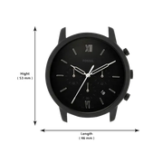  Shop Authentic Fossil Neutra Chronograph Black Dial Black Leather Strap Watch for Men - FS5503 - Luxxuri