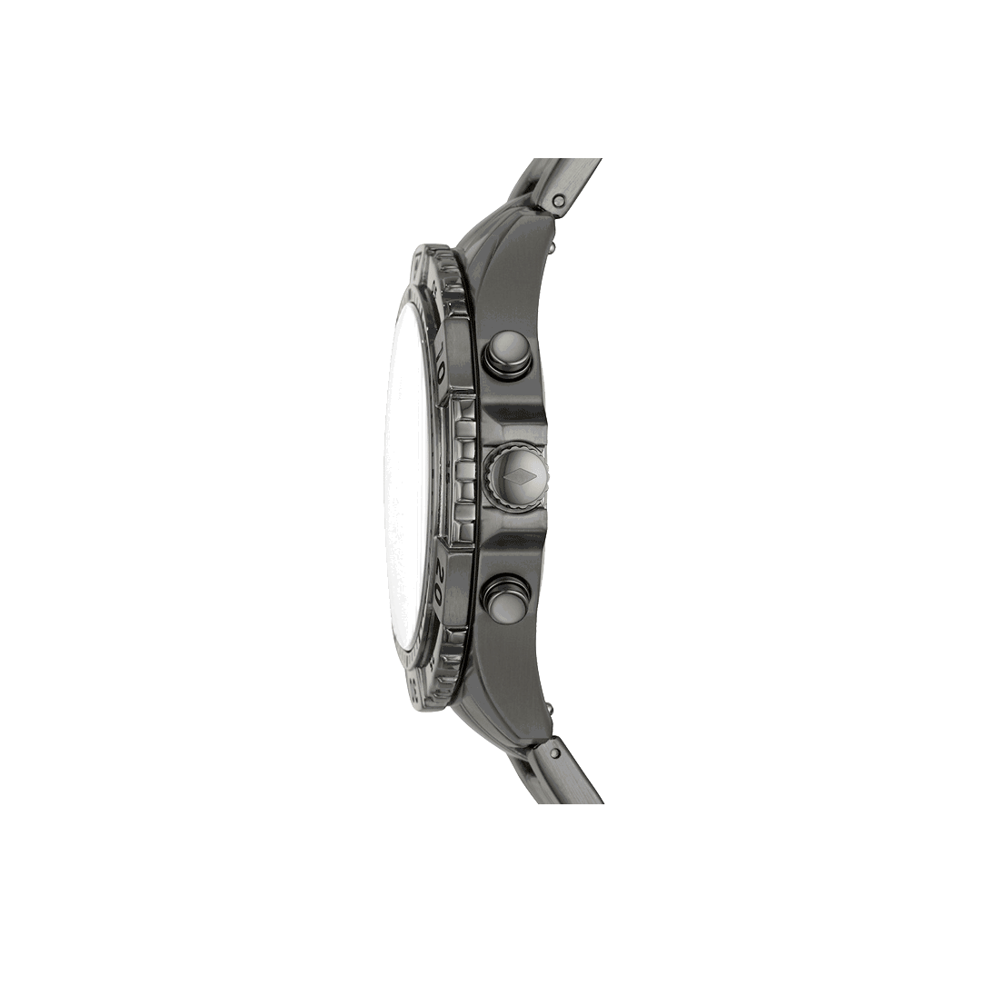  Shop Authentic Fossil Garrett Chronograph Grey Dial Grey Steel Strap Watch for Men - FS5621 - Luxxuri