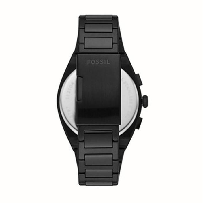  Shop Authentic Fossil Everett Chronograph Black Dial Black Steel Strap Watch for Men - FS5797 - Luxxuri