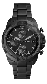  Shop Authentic Fossil Bronson Chronograph Black Dial Black Steel Strap Watch for Men - FS5853 - Luxxuri