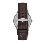  Shop Authentic Fossil Neutra Minimalist Moonphase Silver Dial Brown Leather Strap Watch for Men - FS5905 - Luxxuri