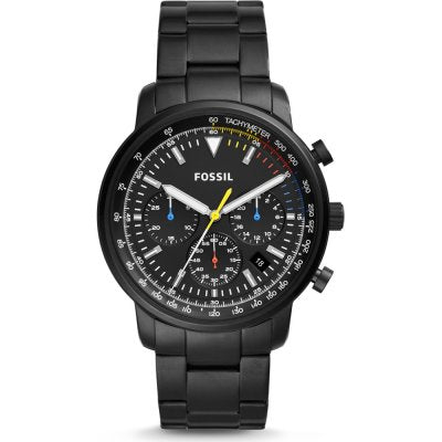  Shop Authentic Fossil Goodwin Chronograph Black Dial Black Steel Strap Watch for Men - FS5413 - Luxxuri