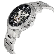  Shop Authentic Fossil Grant Skeleton Black Dial Silver Steel Strap Watch for Men - ME3055 - Luxxuri