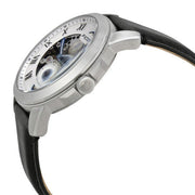  Shop Authentic Fossil Grant Skeleton White Dial Black Leather Strap Watch for Men -  ME3053 - Luxxuri