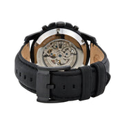  Shop Authentic Fossil Grant Automatic Black Dial Black Leather Strap Watch for Men - ME3028 - Luxxuri