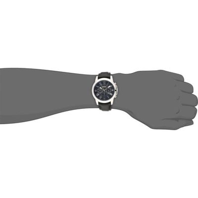  Shop Authentic Fossil Grant Chronograph Blue Dial Black Leather Strap Watch for Men - FS4990 - Luxxuri