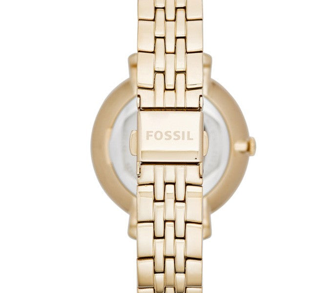  Shop Authentic Fossil Jacqueline White Dial Gold Steel Strap Watch for Women - ES3434 - Luxxuri