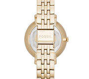  Shop Authentic Fossil Jacqueline White Dial Gold Steel Strap Watch for Women - ES3434 - Luxxuri