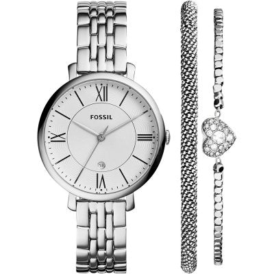  Shop Authentic Fossil Jacqueline White Dial Silver Steel Strap Watch for Women - ES3920 - Luxxuri