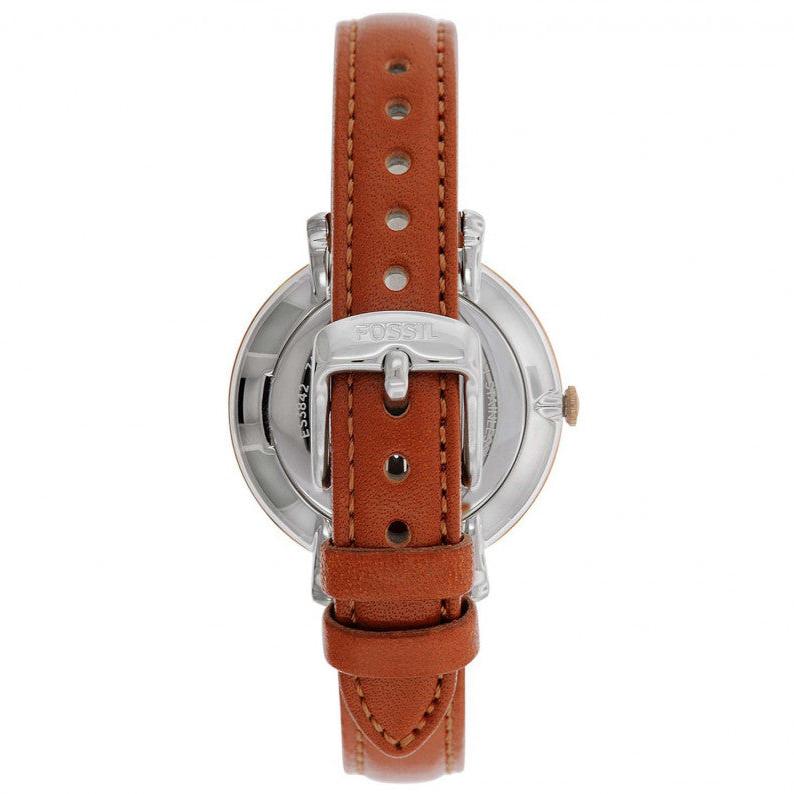  Shop Authentic Fossil Jacqueline White Dial Brown Leather Strap Watch for Women - ES3842 - Luxxuri
