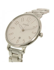  Shop Authentic Fossil Jacqueline White Dial Silver Steel Strap Watch for Women - ES3969 - Luxxuri