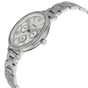  Shop Authentic Fossil Jacqueline Multi-Function Mother of Pearl Dial Silver Steel Strap Watch for Women - ES3755 - Luxxuri