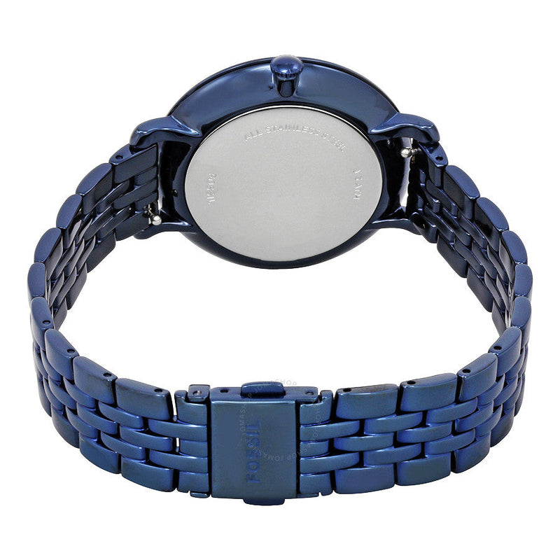  Shop Authentic Fossil Jacqueline Blue Dial Blue Steel Strap Watch for Women - ES4094 - Luxxuri
