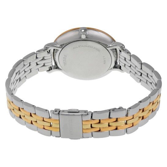 Shop Authentic Fossil Jacqueline White Dial Two Tone Steel Strap Watch for Women - ES3844 - Luxxuri