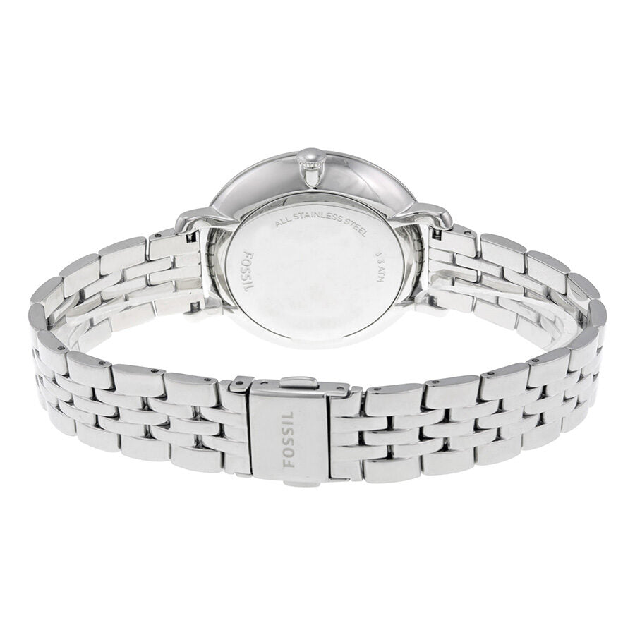  Shop Authentic Fossil Jacqueline White Dial Silver Steel Strap Watch for Women - ES3433 - Luxxuri