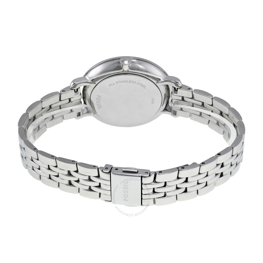 Shop Authentic Fossil Jacqueline White Dial Silver Steel Strap Watch for Women - ES3545 - Luxxuri