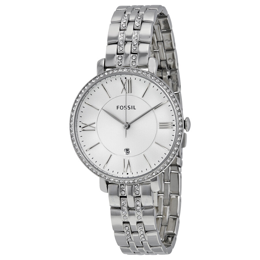  Shop Authentic Fossil Jacqueline White Dial Silver Steel Strap Watch for Women - ES3545 - Luxxuri