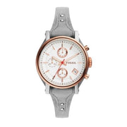  Shop Authentic Fossil Original Boyfriend White Dial Light Blue Leather Strap Watch for Women - ES4045 - Luxxuri