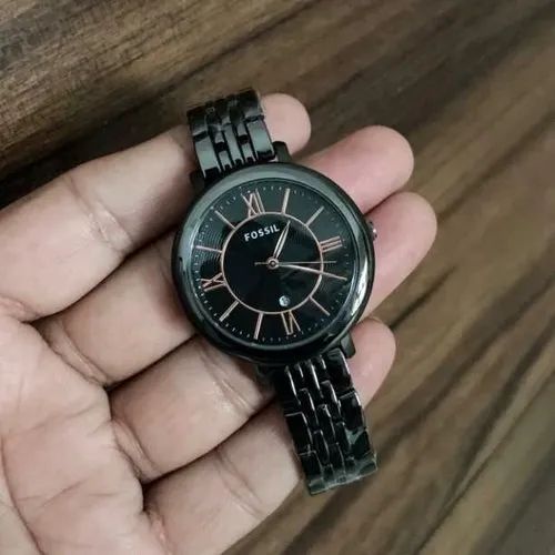  Shop Authentic Fossil Jacqueline Black Dial Black Mesh Bracelet Watch for Women - ES3614 - Luxxuri