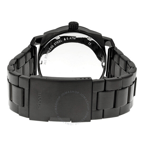 Shop Authentic Fossil Machine Black Dial Black Steel Strap Watch for Men - FS4775 - Luxxuri