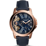  Shop Authentic Fossil Grant Twist Multifunction Blue Dial Blue Leather Strap Watch for Men - ME1162 - Luxxuri