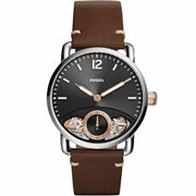  Shop Authentic Fossil The Commuter Twist Black Dial Brown Leather Strap Watch for Men -  ME1165 - Luxxuri