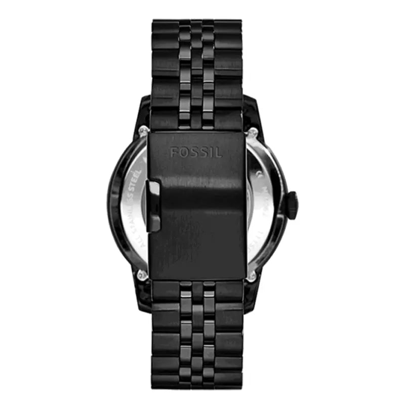 Shop Authentic Fossil Townsman Mechanical Black Dial Black Steel Strap Watch for Men -  ME1136 - Luxxuri