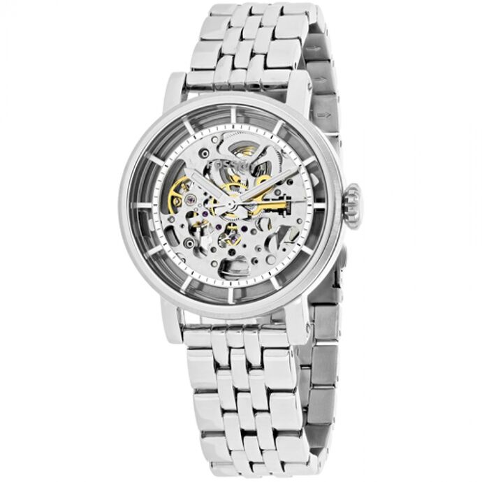  Shop Authentic Fossil Boyfriend Automatic Skeleton Silver Dial Silver Steel Strap Watch for Women - ME3067 - Luxxuri
