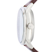  Shop Authentic Fossil Townsman Automatic Blue Dial Brown Leather Strap Watch for Men - ME3110 - Luxxuri