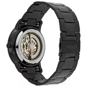  Shop Authentic Fossil Neutra Automatic Skeleton Black Dial Black Steel Strap Watch for Men - ME3183 - Luxxuri
