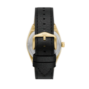  Shop Authentic Fossil Everett Automatic Skeleton Black Dial Black Leather Strap Watch for Men - ME3208 - Luxxuri