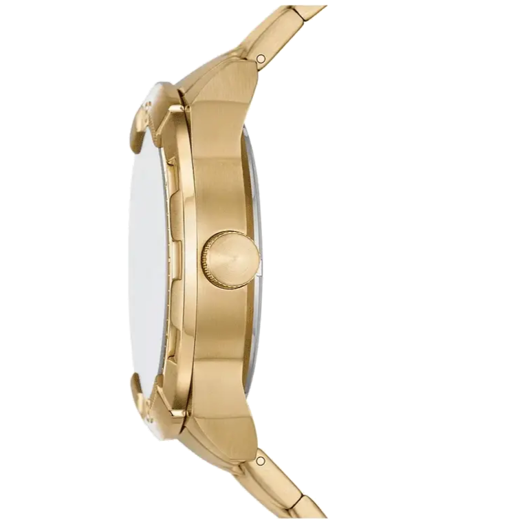  Shop Authentic Fossil Bronson Automatic Skeleton Black Dial Gold Steel Strap Watch for Men - ME3257 - Luxxuri
