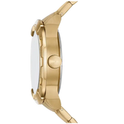  Shop Authentic Fossil Bronson Automatic Skeleton Black Dial Gold Steel Strap Watch for Men - ME3257 - Luxxuri