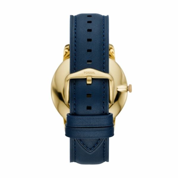  Shop Authentic Fossil Neutra Chronograph Blue Dial Blue Leather Strap Watch for Men - FS5790 - Luxxuri