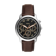  Shop Authentic Fossil Neutra Chronograph Black Dial Brown Leather Strap Watch for Men - FS6024 - Luxxuri