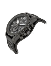  Shop Authentic Fossil Nate Chronograph Black Dial Black Leather Strap Watch for Men - JR1510 - Luxxuri