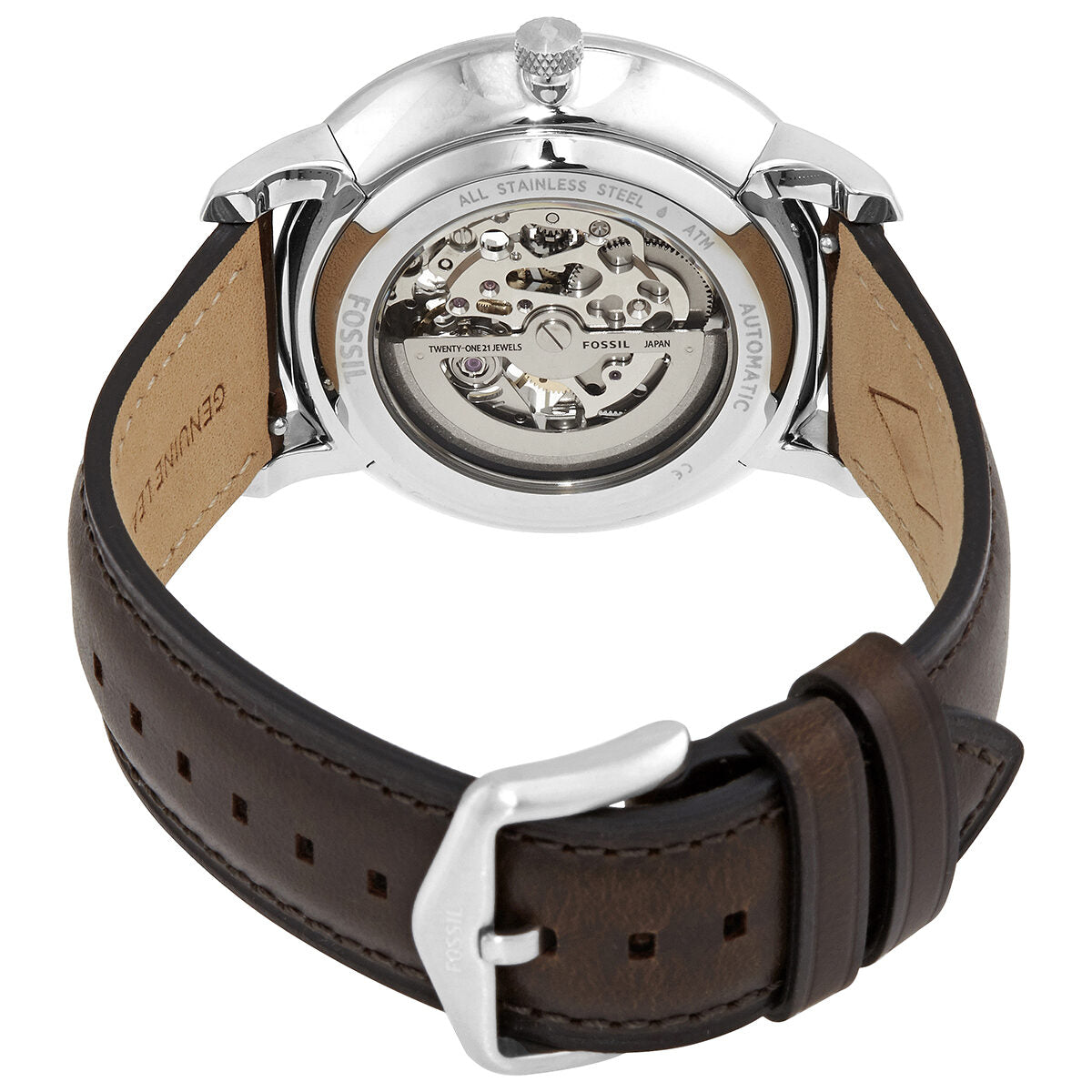  Shop Authentic Fossil Twist Multi-Function Chronograph Black Dial Black Leather Strap Watch for Men - ME1099 - Luxxuri
