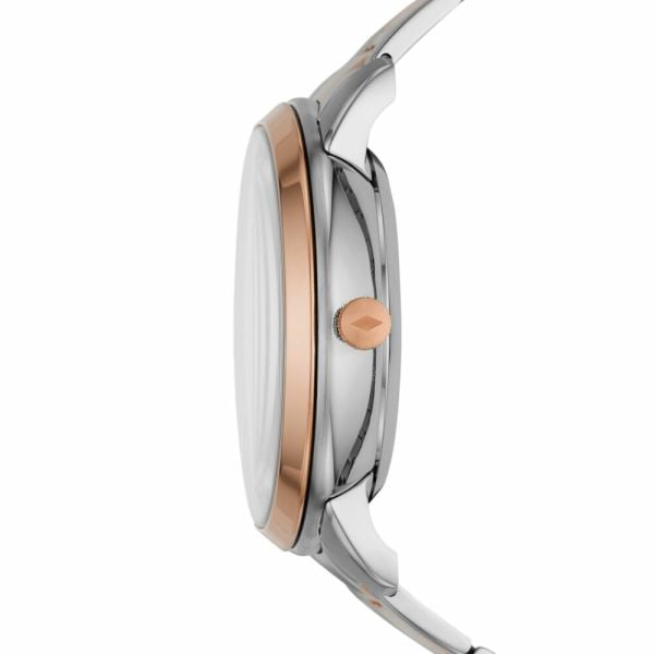  Shop Authentic Fossil Neutra Automatic Skeleton White Dial Two Tone Steel Strap Watch for Men - ME3196 - Luxxuri