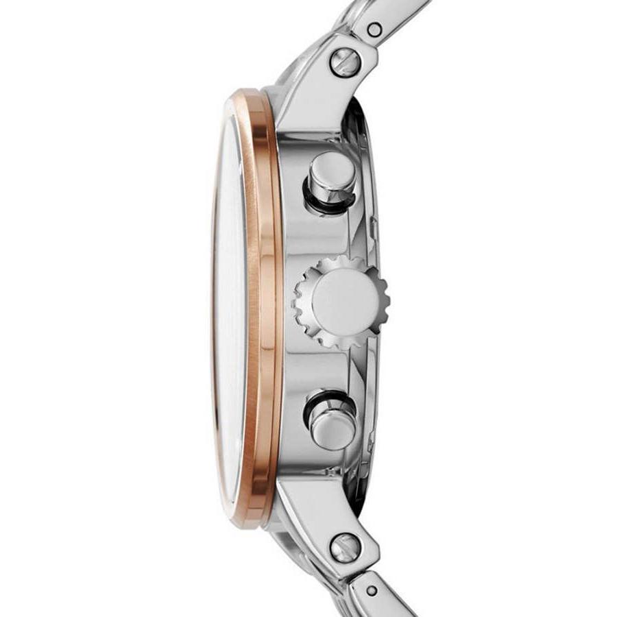  Shop Authentic Fossil Boyfriend Chronograph White Dial Two Tone Steel Strap Watch for Women - ES3840 - Luxxuri