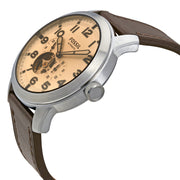  Shop Authentic Fossil Pilot 54 Automatic Cream Dial Brown Leather Strap Watch for Men - ME3119 - Luxxuri