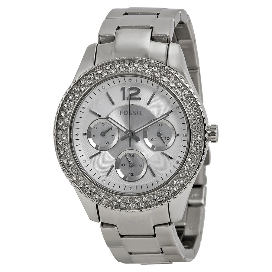  Shop Authentic Fossil Stella Silver Dial Silver Steel Strap Watch for Women - ES3588 - Luxxuri