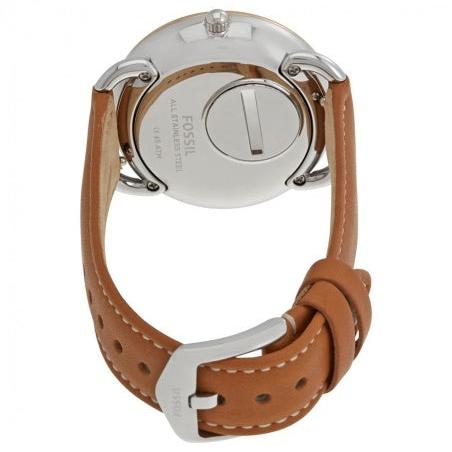  Shop Authentic Fossil Tailor Date-Day Quartz Blue Dial Brown Leather Strap Watch for Women - ES4257 - Luxxuri