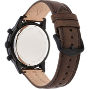  Shop Authentic Fossil Townsman Chronograph Black Dial Brown Leather Strap Watch for Men - FS5437 - Luxxuri