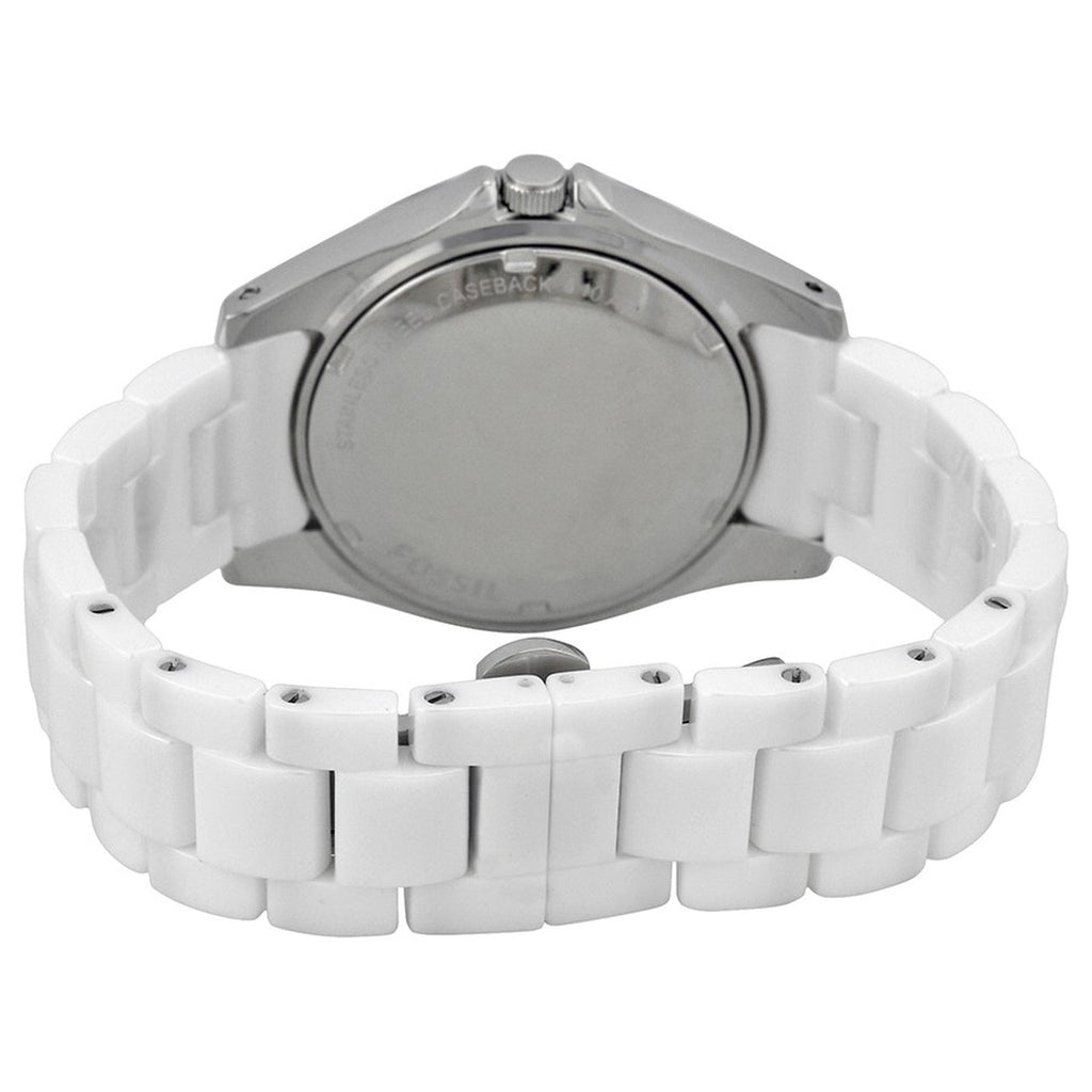  Shop Authentic Fossil Ceramic White Dial White Ceramic Strap Watch for Women - CE1002 - Luxxuri