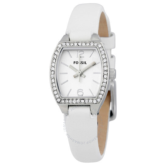  Shop Authentic Fossil Molly White Dial White Leather Strap Watch for Women - ES3288 - Luxxuri