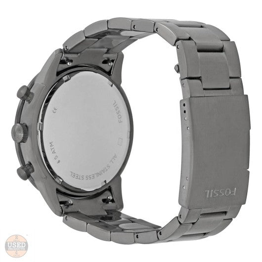  Shop Authentic Fossil Townsman Chronograph Black Dial Silver Steel Strap Watch for Men - FS5349 - Luxxuri